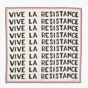 Clare V * VIVE LA RESISTANCE BANDANA *  Clare Vivier Scarf